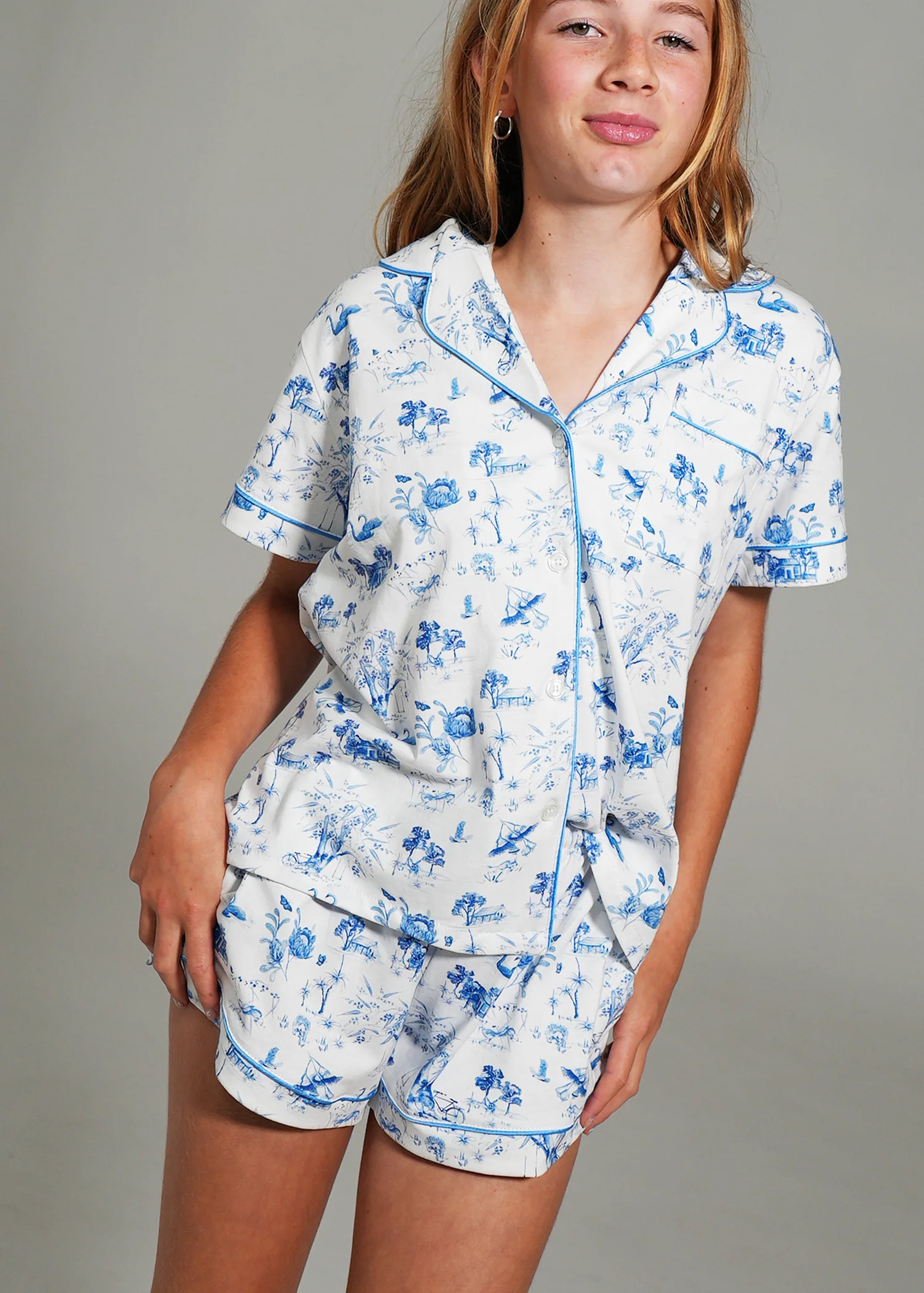 Girls - Coming Home Jersey Knit Cotton Short PJ Set - Image 3
